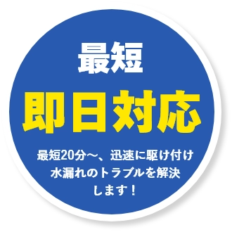 最短即日対応