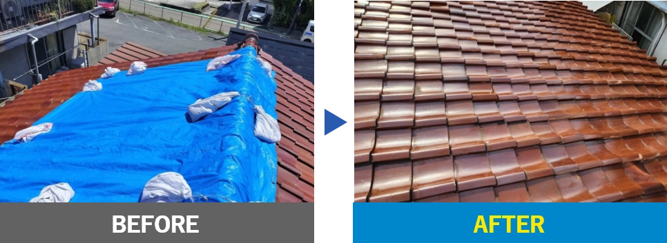 尼崎市　屋根の雨漏り修理