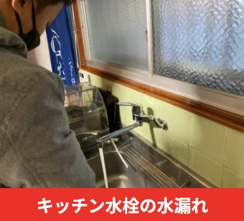 キッチン水栓の水漏れ
