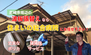 波板の張替を尼崎市でするなら住まいの総合病院
