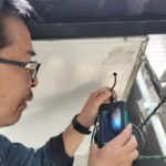 雨漏り調査マイクロスコープで確認