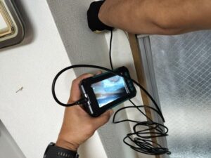 雨漏り調査マイクロスコープで確認
