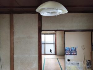 アパート中和室ふすま、天井現調
