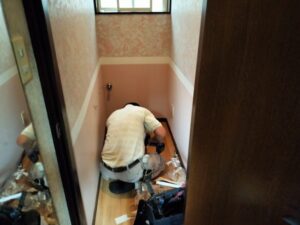 トイレのリフォーム工事設置