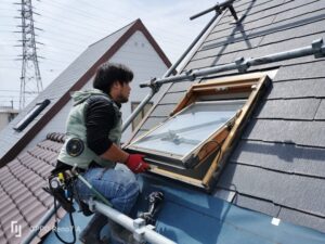 屋根のカバー工法ルーフィング
