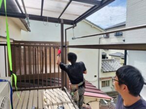 ベランダ解体１