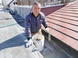 陸屋根の防水工事２