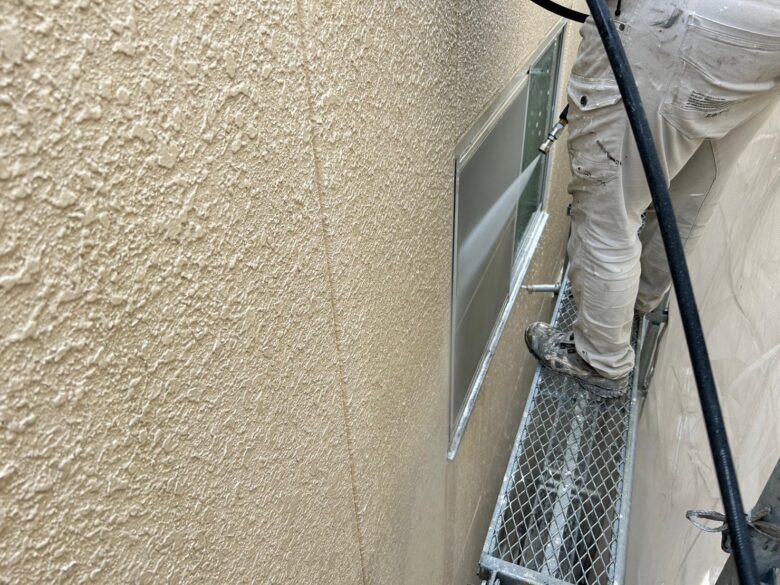 外壁塗装前の高圧洗浄３
