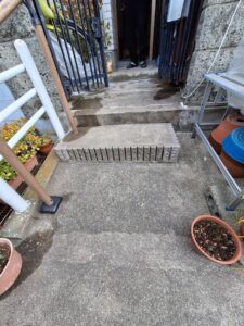 コンクリートブロック解体舗装２