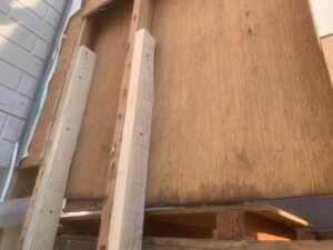 ベランダ壁下地４