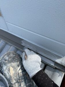 尼崎市 屋根塗装 棟板金の塗装メンテナンス