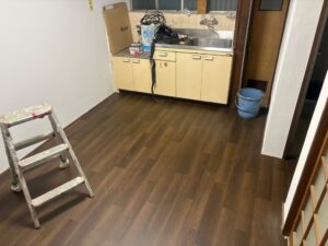 尼崎市 床張り替え 下地補修後 フローリング施工後の仕上がり