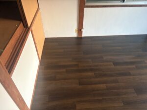 尼崎市 床張り替え 下地補修 施工事例 フローリング施工後の様子