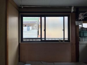 尼崎市 サッシ交換工事 交換後サッシの仕上がりアップ 気密性が向上した状態