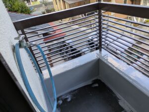 尼崎市 ベランダ防水工事完了後の仕上がり状態