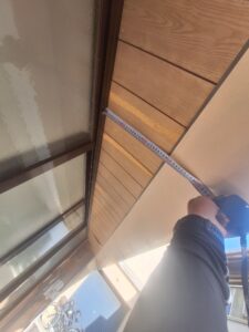 大阪市 軒天 雨染み 木下地腐食の様子