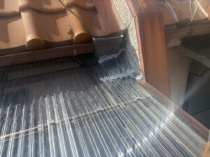 尼崎市で行った波板交換工事の完成状況