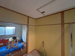 2階洋室の内装リフォームを進める施工工程