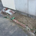 尼崎市で行った植木撤去後の庭の様子