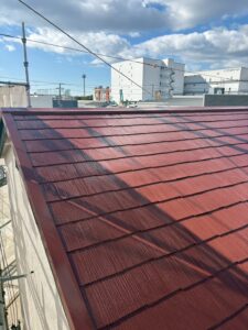 尼崎市で屋根塗装完了後の仕上がり