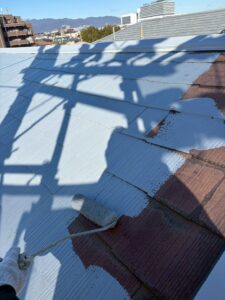 尼崎市で行った屋根下塗り作業