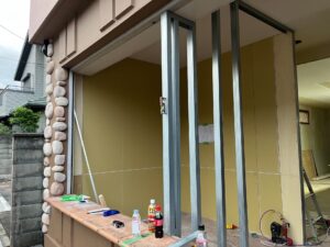 尼崎市 内装リフォーム 壁下地工事