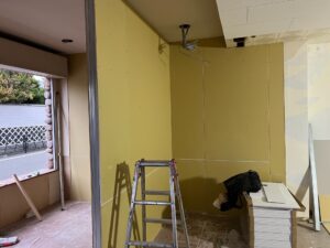 尼崎市 内装リフォーム 石膏ボード施工