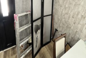 尼崎市の浴室ドアパネル交換