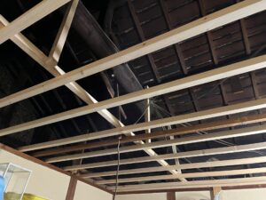尼崎市 天井リフォーム|木下地施工