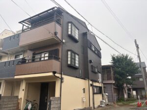 尼崎市で外壁塗り替えを行った建物の仕上がり