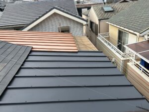 尼崎市で施工した瓦棒屋根カバー工事の施工後